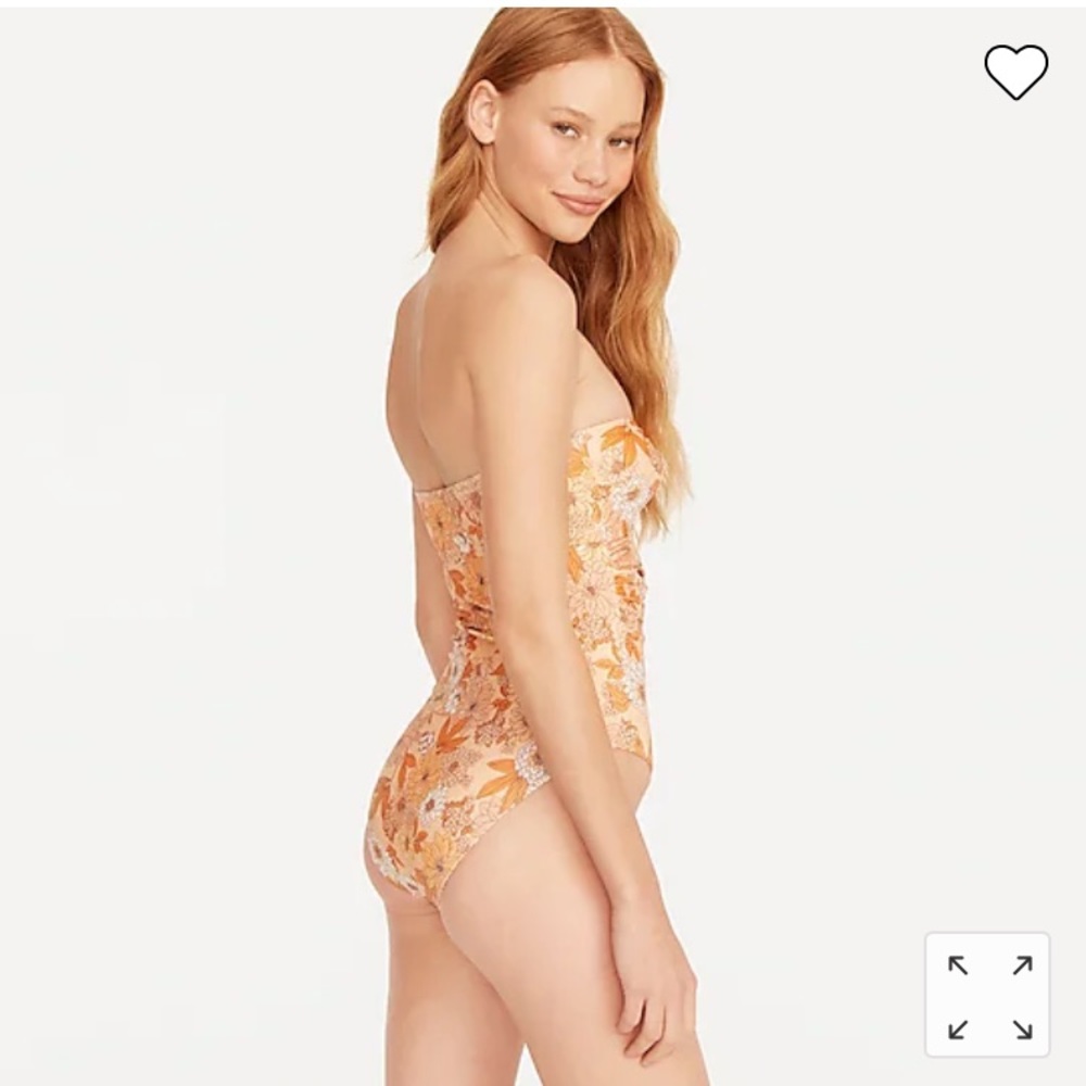 🌟 J. Crew Floral Print One-Piece Swimsuit, size 2 - Picture 3 of 13